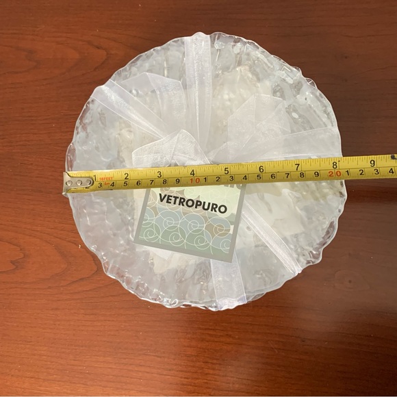 Set of four glass plates 8” inches - Picture 2 of 5